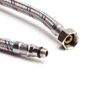 Csapbekötő vízhez 3/8" 10mm 30cm rövid flexibilis