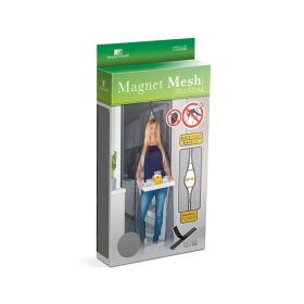   Rovarháló (szúnyogháló) mágneses 210x100cm ajtóra fekete