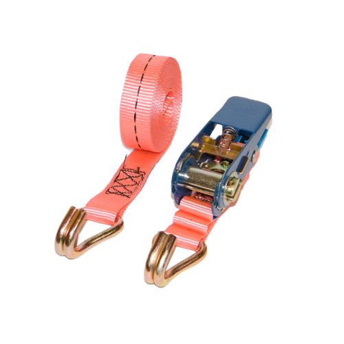 Rakományrögzítő csúcsos horoggal 4m 25mm 800kg-ig 2 részes rózsaszín