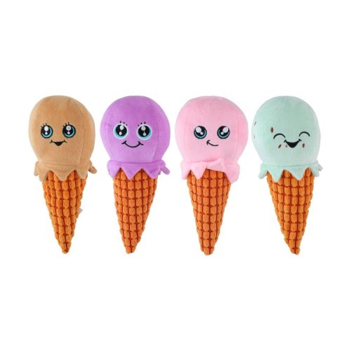 Kutyajáték fagylalt 9x23cm lila/rózsaszín/zöld/barna Pet Treatment