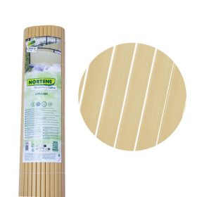   Kerítés / belátásgátló műanyag ovális profil 1x3m barna Litecane