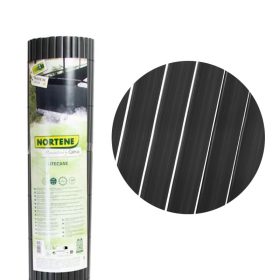   Kerítés / belátásgátló műanyag ovális profil 1x3m szürke Litecane