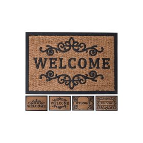 Lábtörlő gumi 60x40cm kókuszrostos Welcome