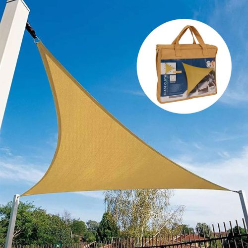 Napvitorla háromszög alakú 3x3x3m okkersárga 170gr/m2