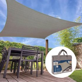 Napvitorla négyzet alakú 3x3m világosszürke 170gr/m2