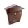 Postaláda házikó 38x36x13cm barna
