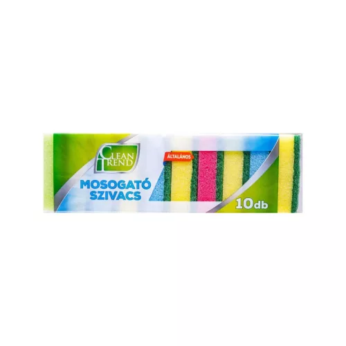 Mosogatószivacs általános 10db Clean Trend