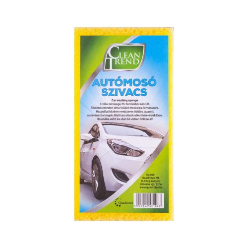 Autómosó szivacs formázott 70x100x200mm Clean Trend