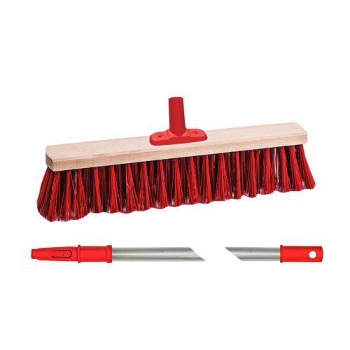 Betonseprű 50cm extra click rögzítéssel alumínium nyéllel Wtools