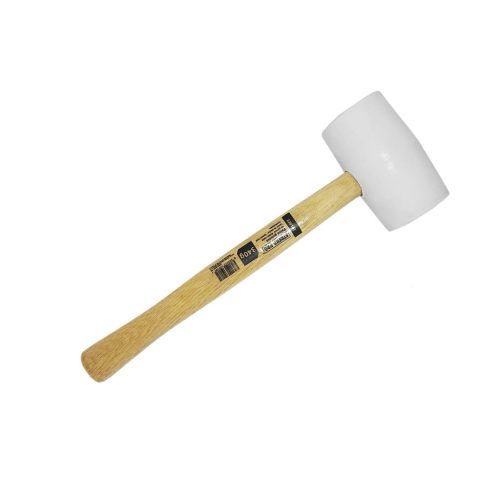Gumikalapács 340gr fehér fa nyéllel