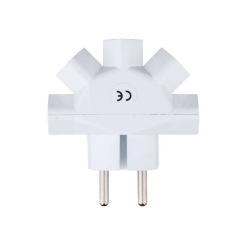 Elosztó 5-ös 250V 6A euro fehér