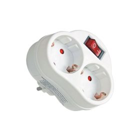 Dugalj beltéri falon kívüli 2-es kapcsolóval fehér