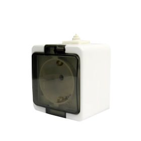 Dugalj kültéri földelt falon kívüli 1-es fehér Junior