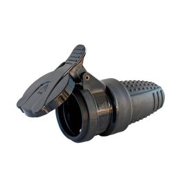 Dugalj kültéri földelt gumis fedéllel 1-es IP44