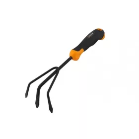   Kerti kis kultivátor 300mm karbonacél gumis nyéllel Hoteche