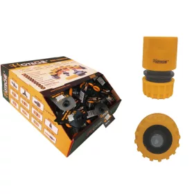   Gyorscsatlakozó körmös 1/2" víz-stoppos (50db/doboz) Hoteche