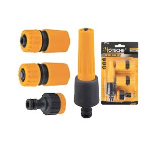 Locsoló szórófej+csatlakozó szett 1/2" 4db Hoteche