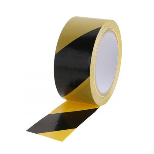 Kordonszalag 33m 50mm fekete-sárga öntapadós