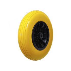 Talicska kerék tömör gumis sárga