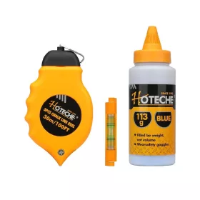   Kicsapózsinór 30m 115gr mini vízmérték+festékpor kék Hoteche