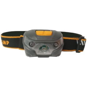 Fejlámpa led-es 120Lm 3W fehér/piros leddel elemes Hoteche