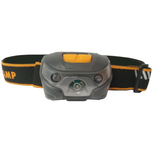 Fejlámpa led-es 120Lm 3W fehér/piros leddel elemes Hoteche