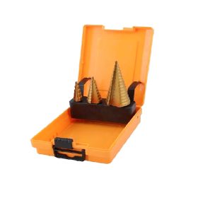   Lépcsős fúró készlet 3 részes 4-12 4-20 4-32mm HSS Hoteche