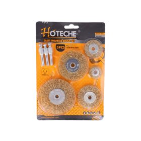 Drótcsiszoló készlet 5 részes lapos Hoteche