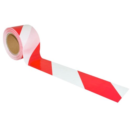 Kordonszalag 200m 70mm piros-fehér