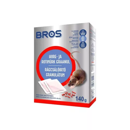 Rágcsálóirtó granulátum 140g Bros
