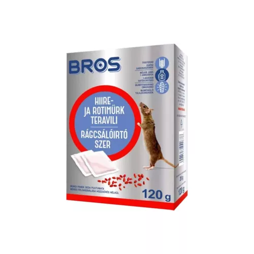 Rágcsálóirtó gabonaszemes 120g Bros