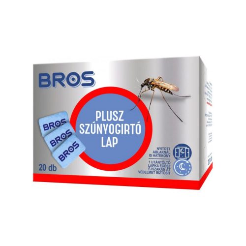 Szúnyogriasztó utántöltő lap 20db Bros