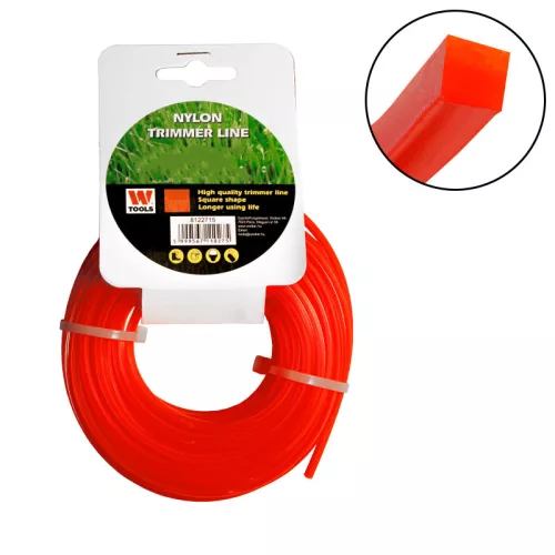 Fűnyíró damil 2,7mm 15m négyszög profi Trimmer Line