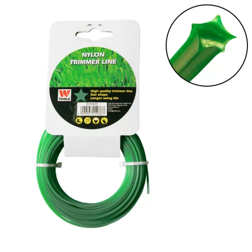 Fűnyíró damil 2,7mm 15m csillag profi Trimmer Line