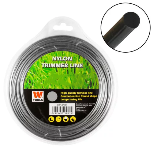 Fűnyíró damil 2,7mm 72m alu kör profi Trimmer Line