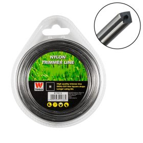   Fűnyíró damil 3,0mm 12m négyszög dual-cut profi Trimmer Line