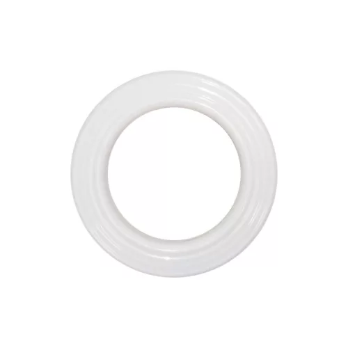 Füstcső rózsa zománcozott 118mm fehér