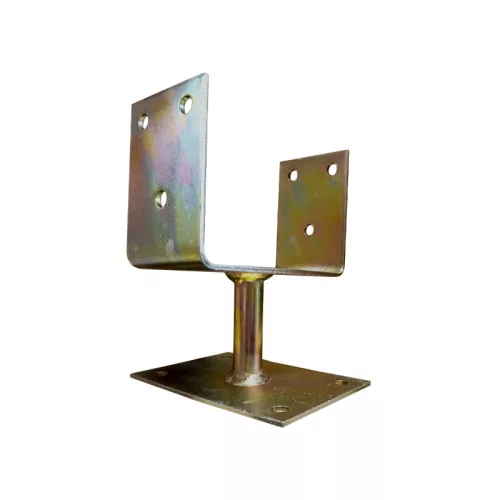 Oszloptartó talpas 150mm galvanizált 4mm vastag