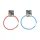 Kutyanyakörv M 71cm piros/kék LED-es méretre vágható Pet Comfort