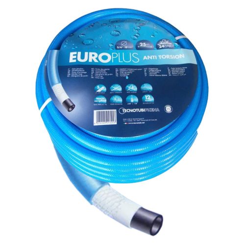 Locsolótömlő 3/4" 50m csavarodásmentes Europlus Blue