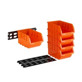 Csavartartó box 4 részes 15x25cm hátfallal Black&Decker