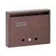 Postaláda lépcsőházi A4-es fekvő 35x27cm névtartóval bronz Florida