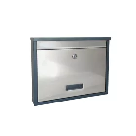 Postaláda 35x27cm névtartóval rozsdamentes Zala