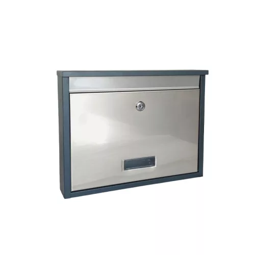 Postaláda 35x27cm névtartóval rozsdamentes Zala