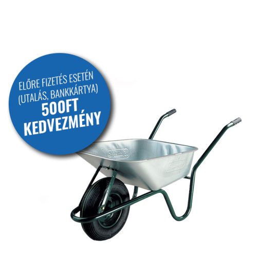 Talicska komplett 85l horganyzott puttonnyal pumpálható kerékkel Limex