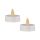 Teamécses led jumbo 5,8cm 2db