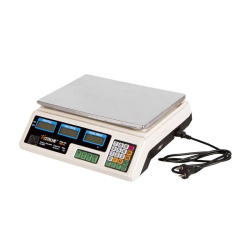 Mérleg árazó digitális 40kg-ig 220V LCD kijelző Hoteche
