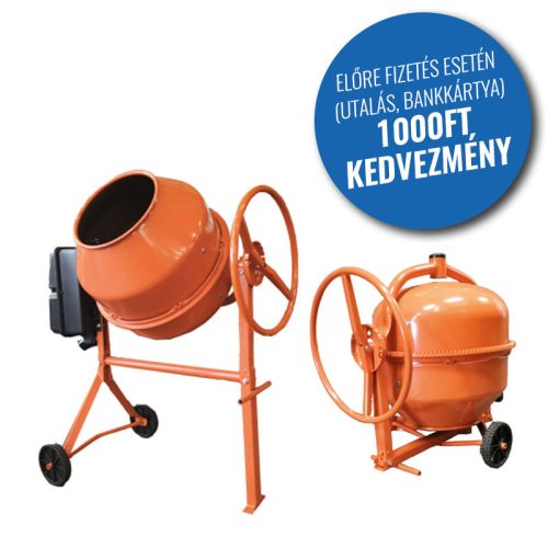 Betonkeverő 130l 600W fém fogaskoszorús Liv