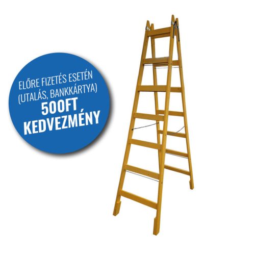 Létra fa 7 fokos festő
