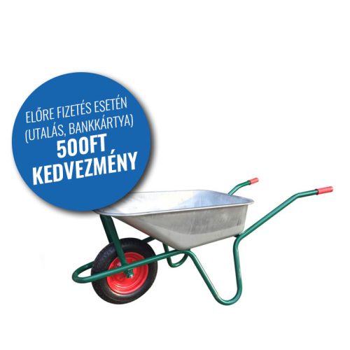 Talicska komplett 100l horganyzott puttonnyal pumpálható kerékkel